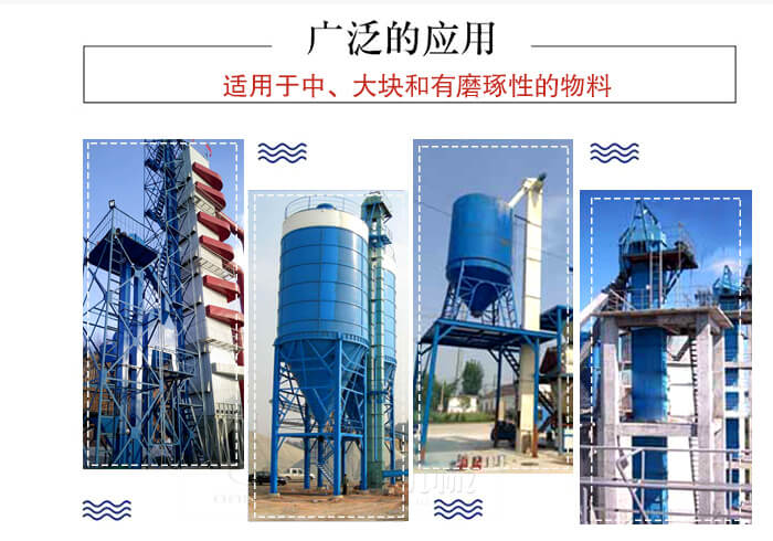 斗式提升機主要適用范圍主要是化工，糧食，建筑材料較多。